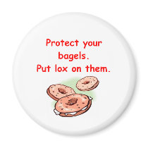 lox and bagels refrigerator magnets