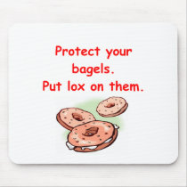 lox and bagels mouse pads