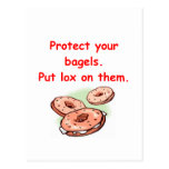 lox and bagels post card