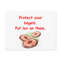 lox and bagels post card