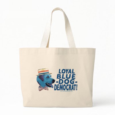 Loyal Blue Dog Democrat Bag  by yellowdogdemocrat