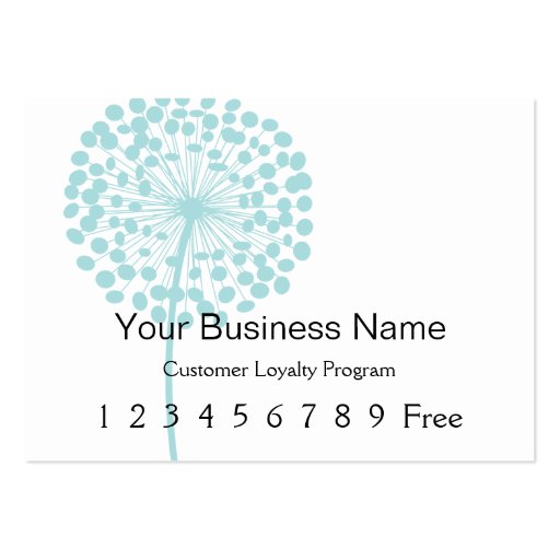 Loyalty Card :: Blue Dandelion Business Cards