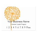 Loyalty Card :: Orange Dandelion business cards