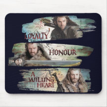 Loyalty, Honor, A Willing Heart Mouse Pad