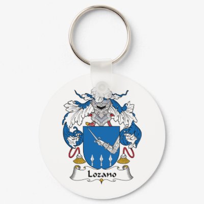 Lozano Family Crest Keychains by coatsofarms