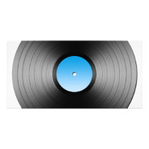 LP Record Photo Greeting Card