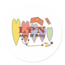 LPN "Angel of Mercy" Gift Products stickers by gailg1957 LPN "Angel of Mercy" Gift Products stickers