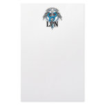 LPN Caduceus Blue Customized Stationery