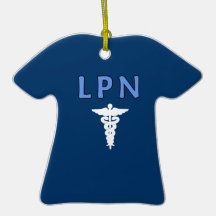 LPN Caduceus Christmas Tree Ornament