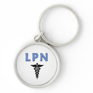 LPN Caduceus keychain