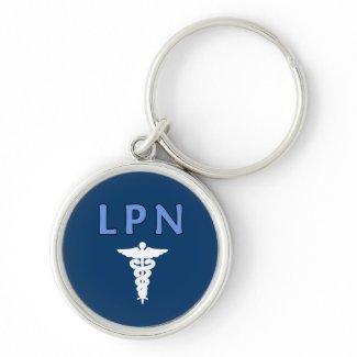 LPN Caduceus keychain