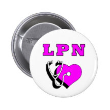 LPN Care Pinback Buttons