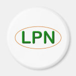 LPN green orange Fridge Magnet