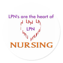LPN Heart stickers by nurse2goto LPN Heart stickers