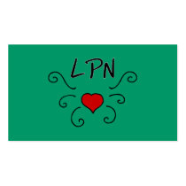 LPN Love Tattoo Business Card Templates
