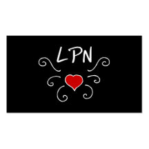 LPN Love Tattoo Business Card Template