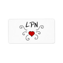 LPN Love Tattoo Custom Address Labels