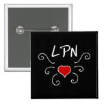 LPN Love Tattoo Pin