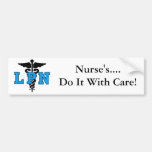 LPN Medical Symbol Bumper Sticker