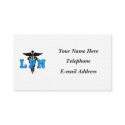 LPN Medical Symbol business cards