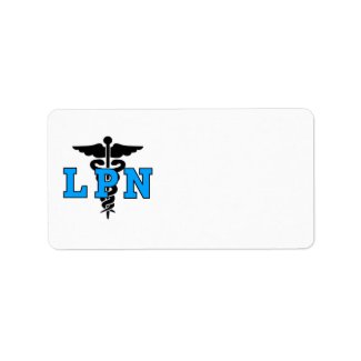 LPN Medical Symbol label