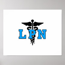 LPN Medical Symbol Posters