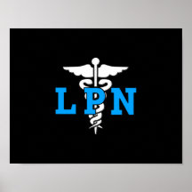 LPN Medical Symbol Print