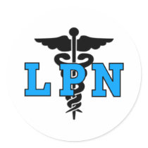 LPN Medical Symbol Sticker