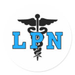 LPN Medical Symbol stickers