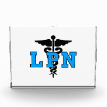 LPN Nurse Medical Symbol Acrylic Award