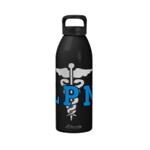 LPN Nurse Medical Symbol Drinking Bottles