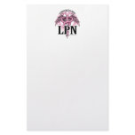 LPN PINK Caduceus Customized Stationery