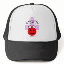 LPN red smiley Gifts hats