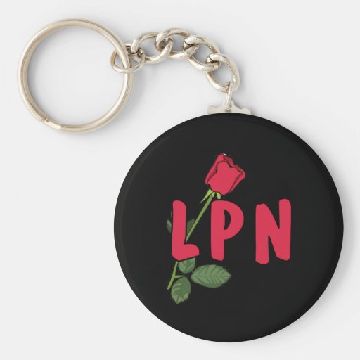 LPN Rose Key Chain