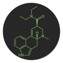 LSD Molecule Sticker