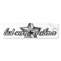 LSOS STAR BUMPER STICKER bumper stickers by Lastsecondofsilence LSOS STAR BUMPER STICKER bumper stickers