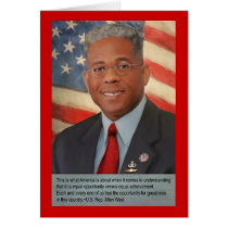 Lt. Col. Allen West Greeting Card