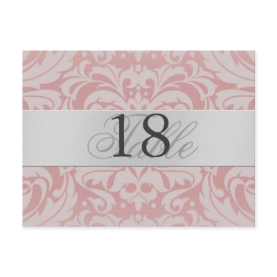 metal table numbers