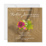 Luau Birthday Party Invite Hibiscus Flower Oak invitations