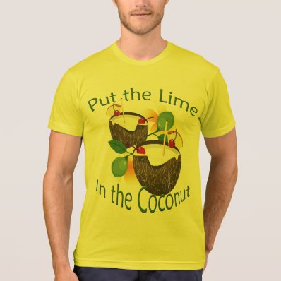 Luau Coconut Drink Lime Party T-shirt