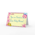 Luau Ducky Baby Shower Invitation cards