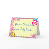 Luau Ducky Baby Shower Invitation cards by bizarretees Luau Ducky Baby Shower Invitation cards