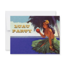 LUAU HULA DANCE PARTY INVITATION ~EZ TO CUSTOMIZE!