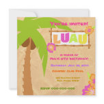 Luau Invitation Light Brown