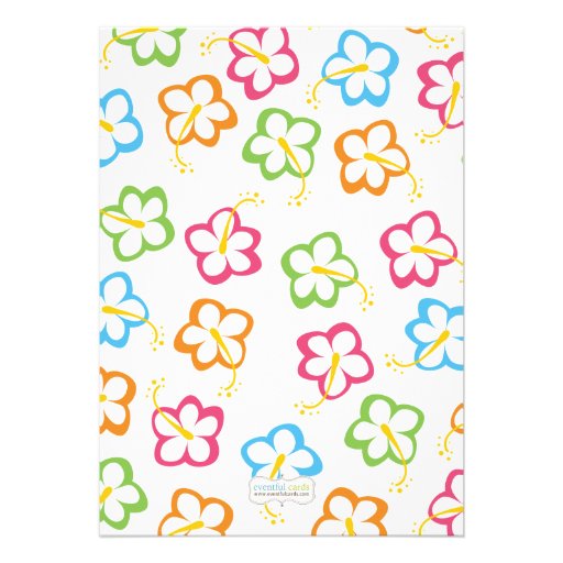 Luau Kids Birthday Party Invitation