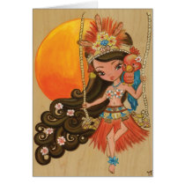 Luau Lulu Greeting Card cards