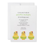 LUAU party HULA girl custom BIRTHDAY invitation