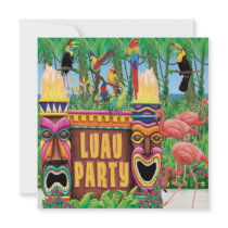 Luau Party Invitations