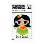 LUAU party stamp