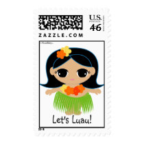 LUAU party stamp